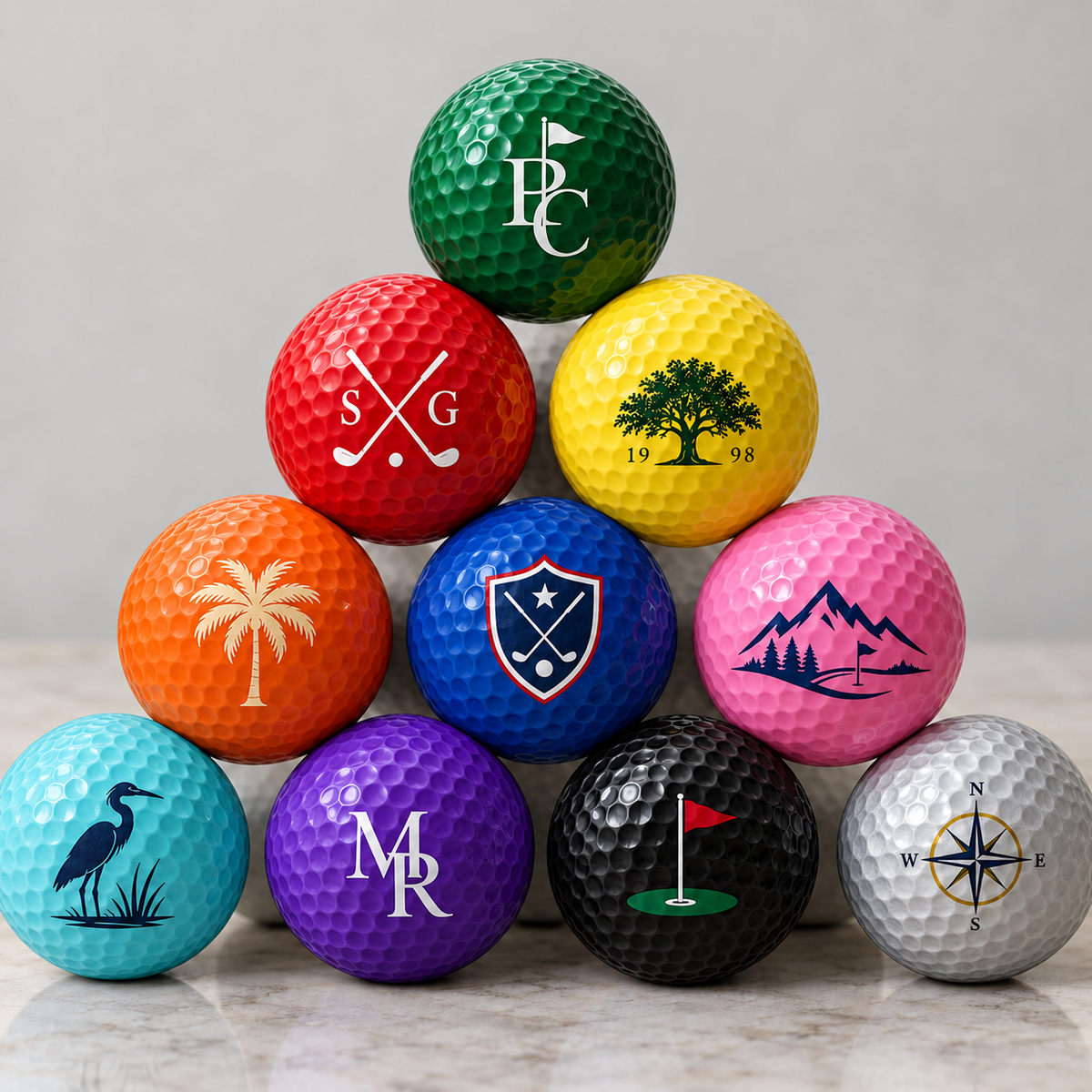 Custom Printed Golf Balls