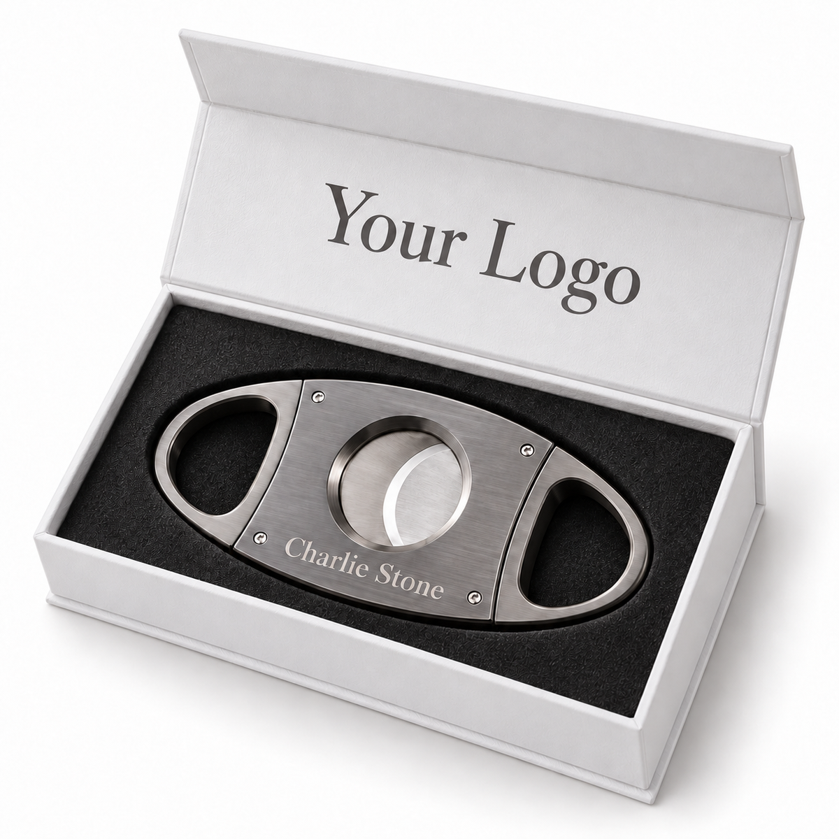 Personalized Laser-Engraved Cigar Cutter