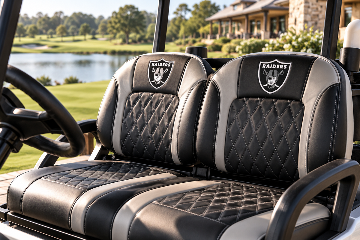Custom Golf Cart Upholstery.