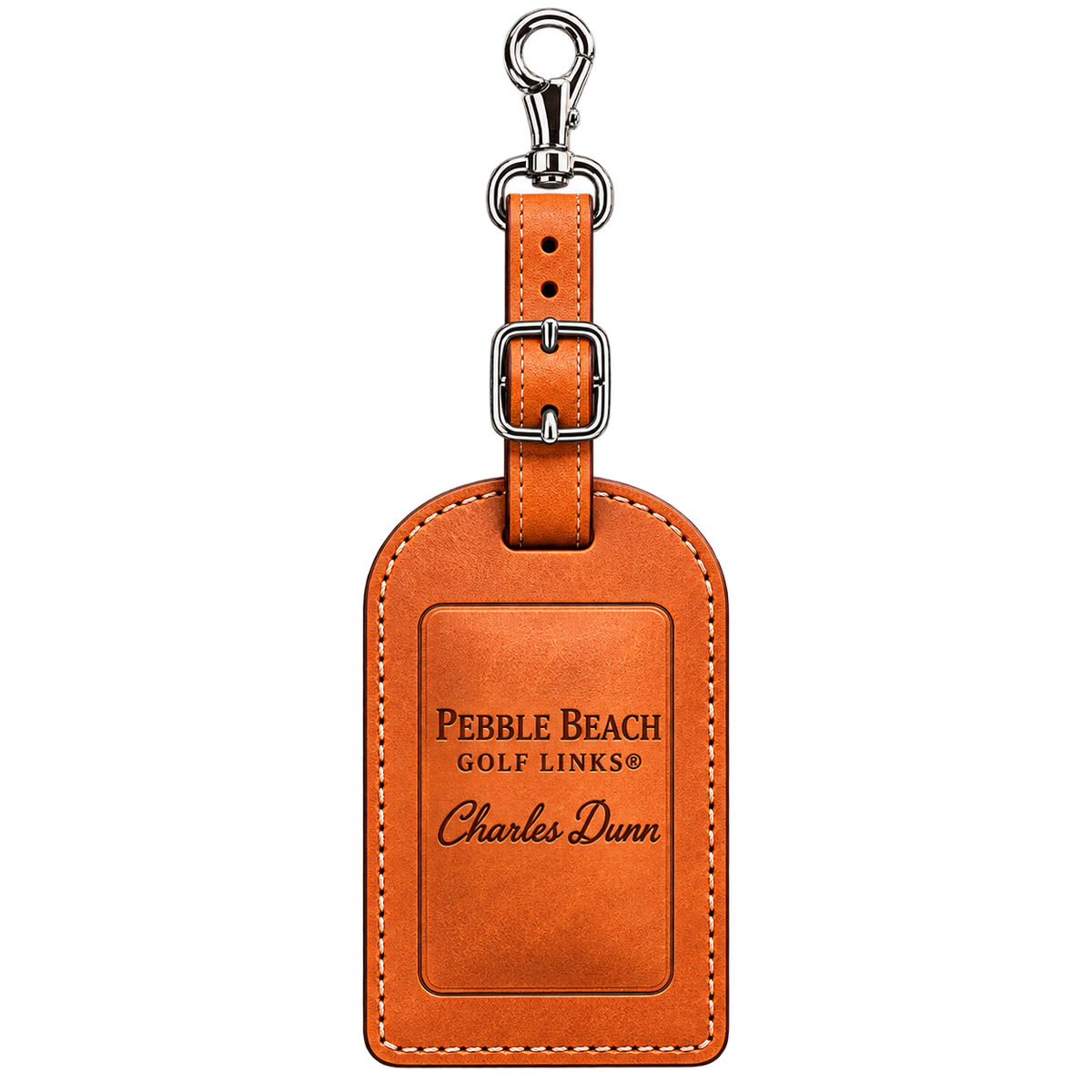 Personalized Leather Luggage Tag Laser Engraved
